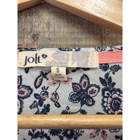 Jolt Womens Floral & Paisley Fringe Kimono Cardigan S Polyester - Picture 3 of 6